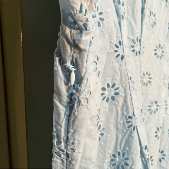 Belle Isle by Torrid Eyelet Mini Dress Angel Falls Light Blue 16 - Picture 13 of 15